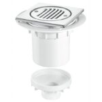 McAlpine 75mm Seal Gully S/Steel Cover-Vert 110mm
