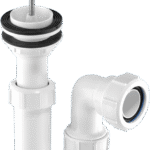 McA 1 1/4" Tubular Basin Trap + Waste C-BASIN2