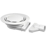 McAlpine Slimline Floor Gully + NRV 2 Piece White Cover