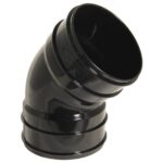 Solvent bend 135 deg 110mm black