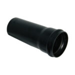 Floplast Single Socket 110mm Soil Pipe 1 metre Black SP8