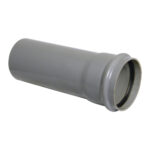 Floplast Single Socket 110mm Soil Pipe 3 metre Grey