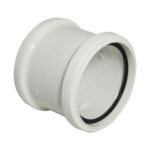 FLOPLAST 110mm soil double socket white