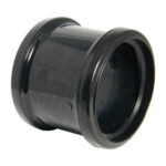 FLOPLAST 110mm soil double socket black