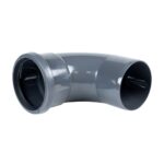 F-P 110mm soil 92.5' skt/spig bend anthracite