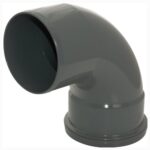F-P 110mm soil 92.5' dbl/skt bend anthracite