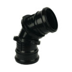 F-P 110mm soil adjust dbl skt bend black