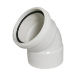 F-P 110mm soil offset top bend white