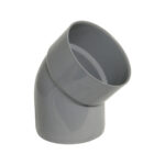 F-P 110mm soil offset bottom bend grey
