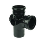 F-P 110mm soil access branch 92.5' black