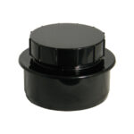 F-P 110mm soil screwed access cap black
