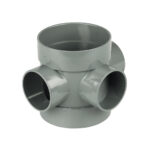 F-P 110mm soil short boss pipe grey