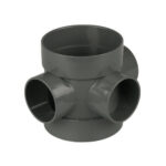 F-P 110mm soil short boss pipe anthracite