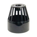 FLOPLAST 110mm soil vent terminal black