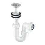 McA 75mm Water Seal Adj Inlet Basin Trap 1 1/4" Multifit Outlet AA10W