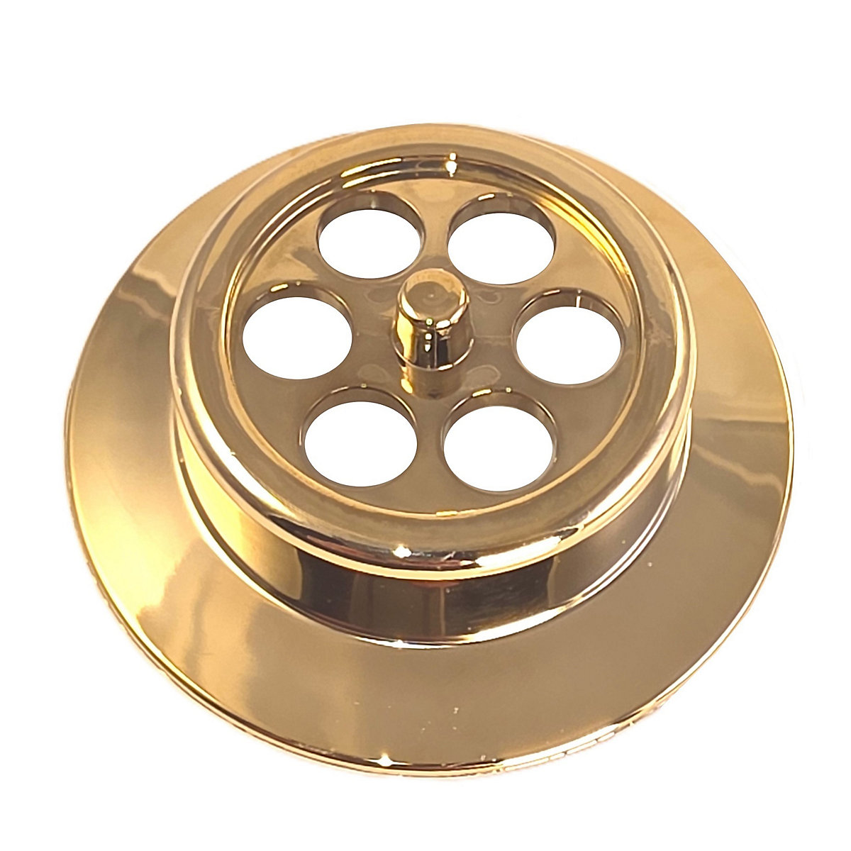 Product image for SKU 62024001 McA Bath Overflow Grid Gold Plated BATHGRID-GP - Image 1