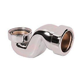 Product image for SKU 62024002 McA 25mm Water Seal Chrome Plated Brass Bath Trap 1 1/2" Outlet BATHTR - Image 1
