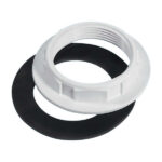 McA White Plastic Backnut With Rubber Washer BN3