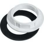 McA White Plastic Backnut With Rubber Washer BN5