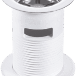 McA White Plastic Basin Waste Backnut Model BSW1