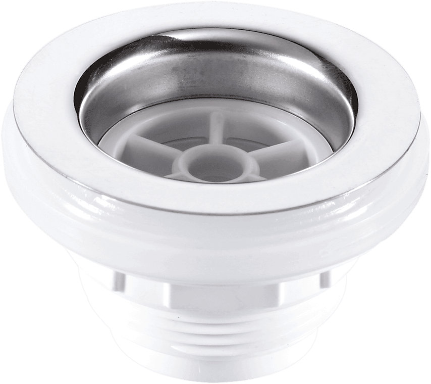 Product image for SKU 62024023 McA Backnut Bath Waste 70mm SS Flange x 1 1/2" Tail BSW10 - Image 1