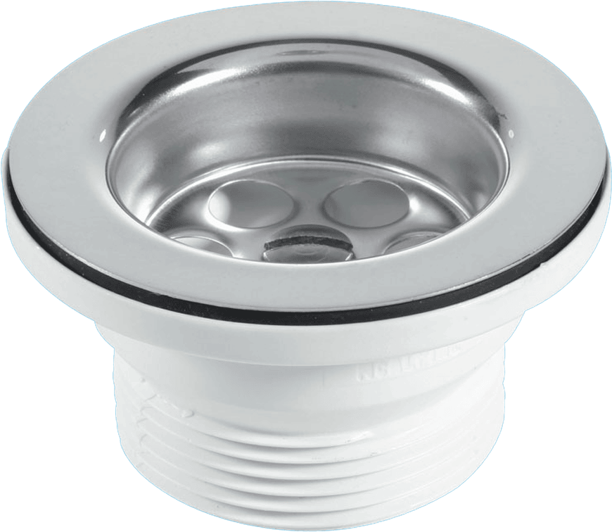Product image for SKU 62024025 McA 1 1/2" Shower Waste 70mm SS Flange Centre Pin Model BSW10P-F - Image 1