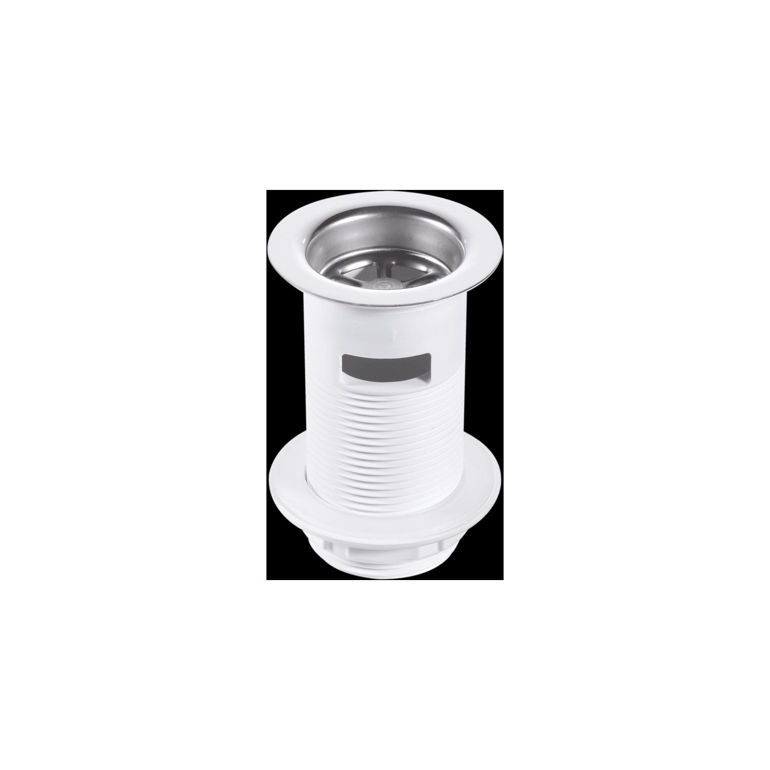 Product image for SKU 62024031 McA 1 1/4" White Plastic Basin Waste 60mm SS Flange BSW2 - Image 1