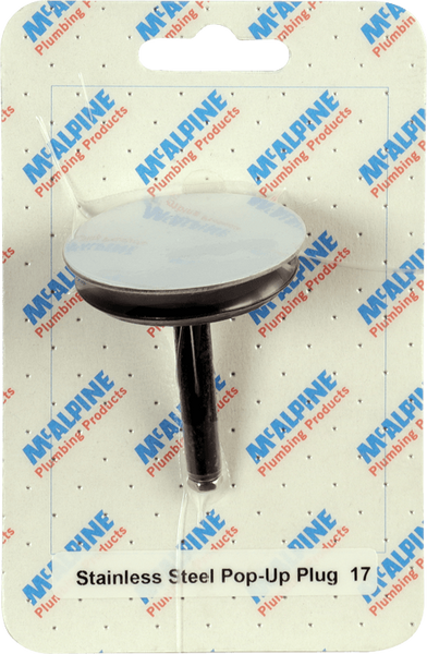 Product image for SKU 62024069 McA Stainless Steel Pop-Up Plug CARD-17 - Image 1