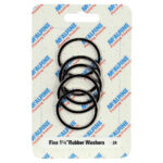 McA Five 1 1/4" Rubber Washers CARD-24