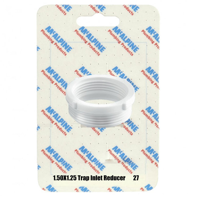 Product image for SKU 62024080 McA 1 1/2" x 1 1/4" Trap Inlet Reducer CARD-27 - Image 1