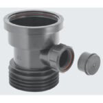 McALPINE drn/conn & boss - black DC1BLBO