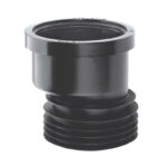 McA drain conn 14mm o/set - blck DC1BL-OS
