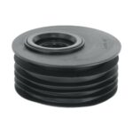 McA drain conn 110mm o/set - blck DC2BL-OS