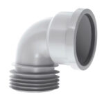 McA drain conn 90deg bend - grey DC90GR