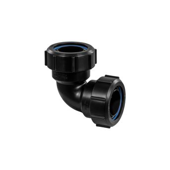 Product image for SKU 62035330 McALPINE m/fit 90 deg bend 1.1/4" - BLACK MS4-BL - Image 1