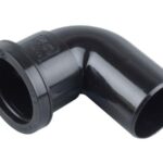 McALPINE m/fit 90 deg bend 1.1/2" - BLACK MT4-BL