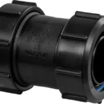 McALPINE m/fit str connector 1.1/4"  - BLACK S28M-BL