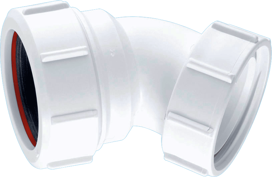 Product image for SKU 62035466 McA Universal Bend 135 DegxBSP Loose Coup Nut 1.5" ST90-OUT - Image 1