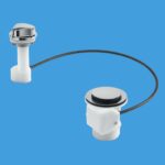 McA 11/2" Pop-Up Sink Waste 70mm SS Flange CP Plastic PUFS70-CP