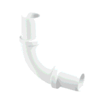 McA 1 1/4" Pushfit 90 Degree Overflow Bend S4A