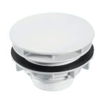 McA High Flow Shower Waste 110mm Chrom Plastic Plain Cover Flange SWHF