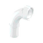 McA 1 1/2" Pushfit 90 Degree Knuckle Overflow Bend T5