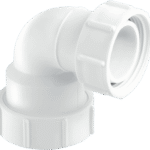 McA 1 1/2" 90 Degree Multifit Bend x BSP Coupling Nut T5M