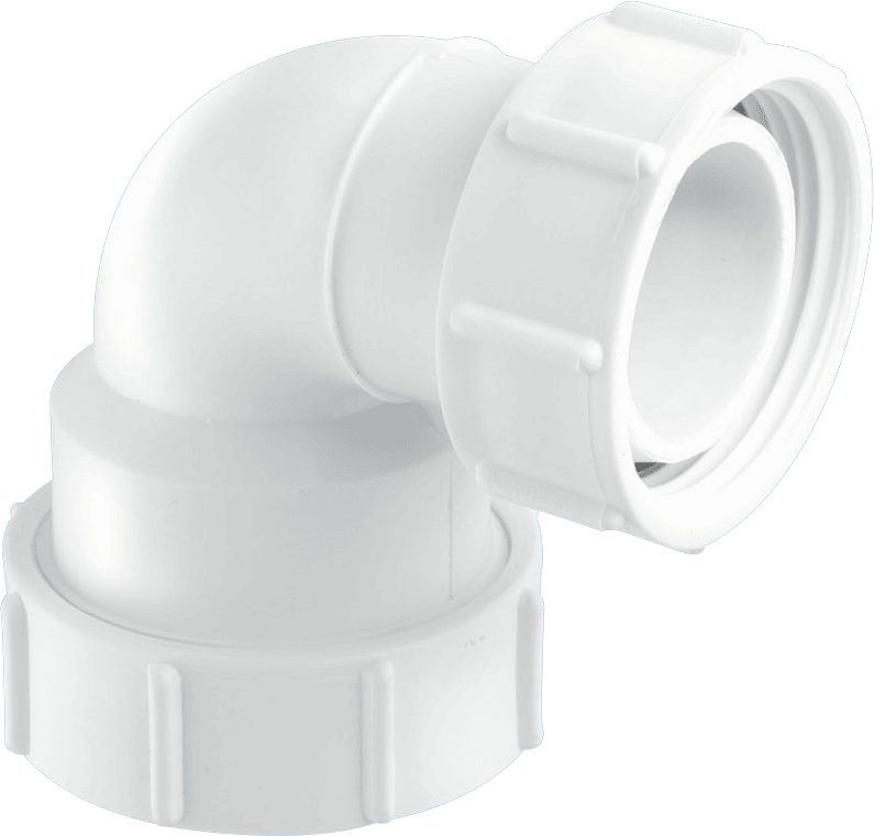 Product image for SKU 62065506 McA 1 1/2" 90 Degree Multifit Bend x BSP Coupling Nut T5M - Image 1