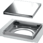 McA 150mm Square SS Tile Drain TILE-PLAIN-P