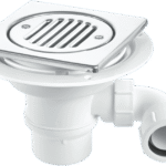 McA 50mm Water Seal Trap 150mm SQ Polished SS Tile TSG1T6SSSTW295