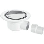 McA 50mm Water Seal Trapped Gully Clamp Riing & Cover Plate TSG50WH-NS