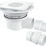 McA Two Piece 50mm Water Seal Trapped Gullly Tile/Grating TSG52T6WH