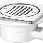 McA Valve Shower Gully Tile With Removable SS Grid 1 1/2" Horizl VSG1