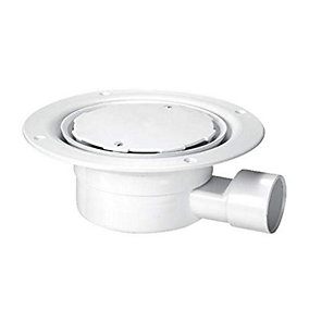 Product image for SKU 62065617 McA Valve Shower Gully White Plastic Clamp Ring & Cvr Plate VSG1WH - Image 1